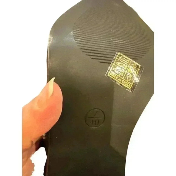 Truffle Collection Black Studded Boots With Block Heel, Size 40 EUR, EUC - Picture 10 of 12